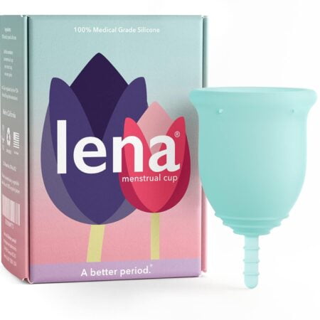 Lena Menstrual Cup - Reusable, Soft Silicone, Super Heavy Flow, Experienced User - Ideal A - Image 2